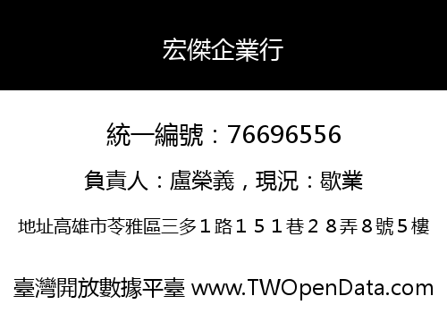 宏傑企業行