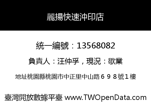 麗揚快速沖印店