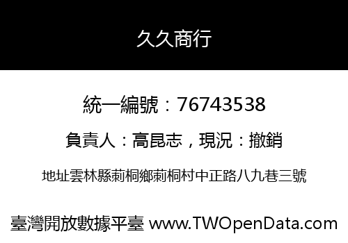 久久商行