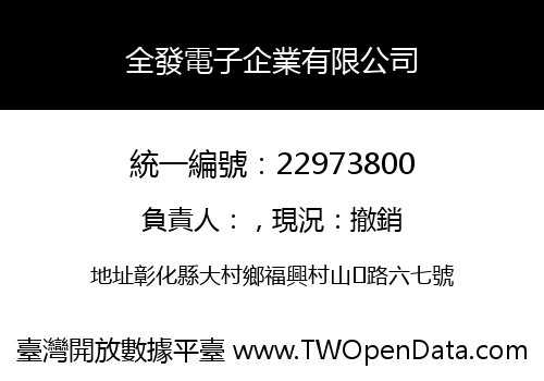 全發電子企業有限公司