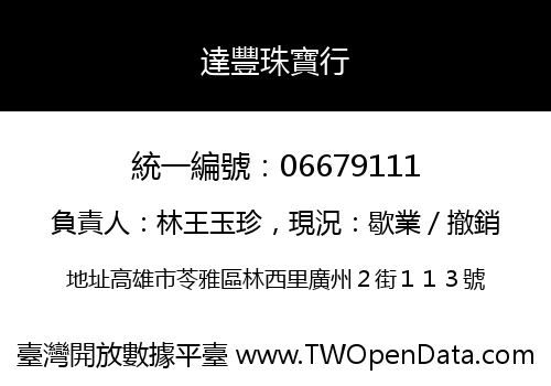 達豐珠寶行