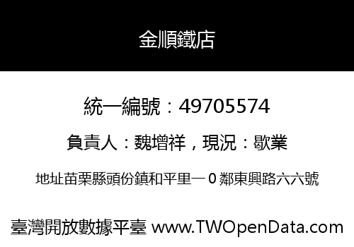 金順鐵店