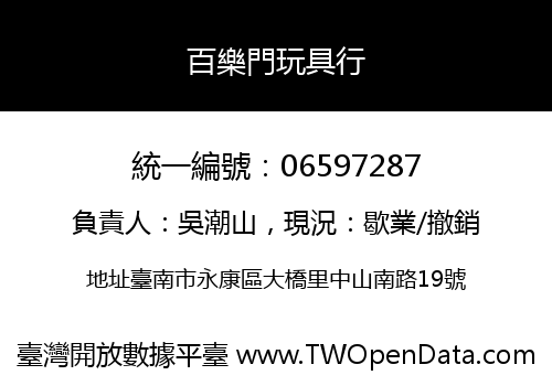百樂門玩具行