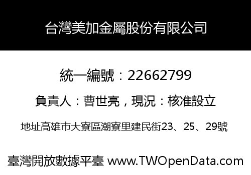 台灣美加金屬股份有限公司
