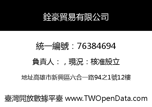 銓豪貿易有限公司