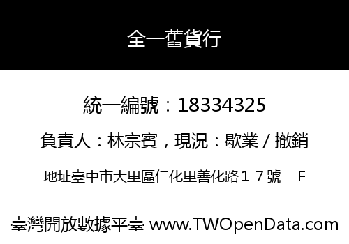 全一舊貨行