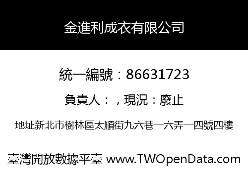 金進利成衣有限公司