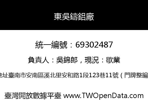 東吳鑄鋁廠