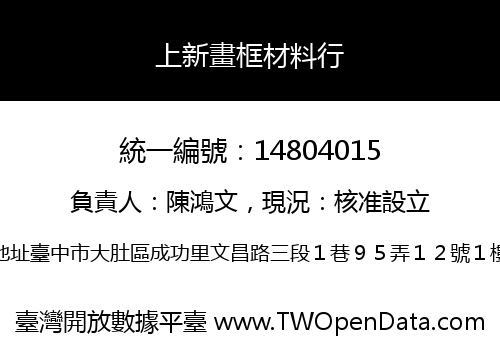 上新畫框材料行