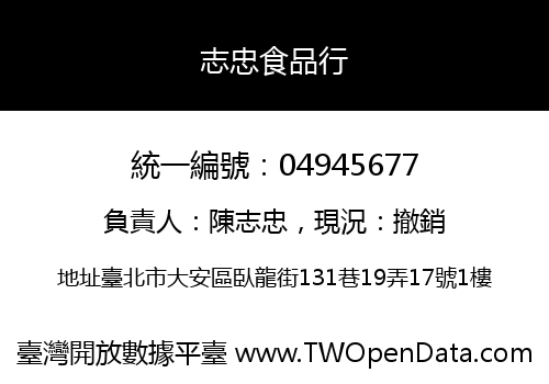 志忠食品行