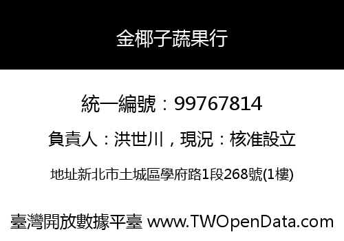 金椰子蔬果行