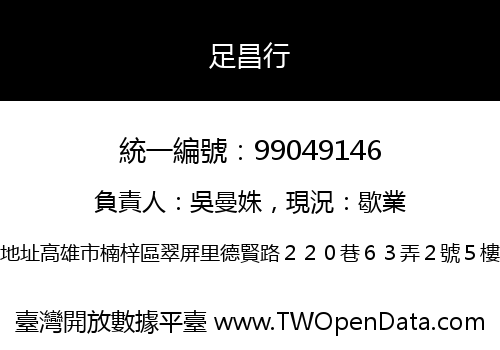 足昌行