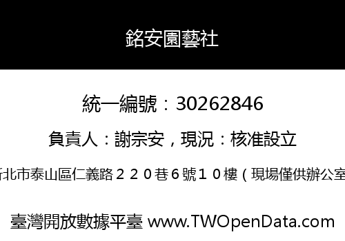 銘安園藝社