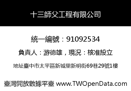 十三師父工程有限公司