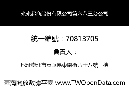 來來超商股份有限公司第六八三分公司
