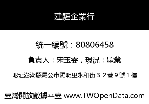 建驊企業行