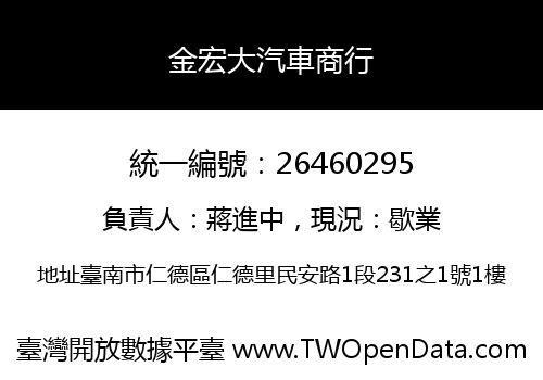 金宏大汽車商行