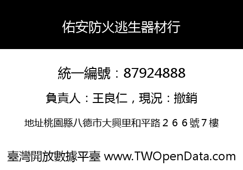佑安防火逃生器材行