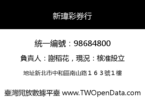 新瑋彩券行