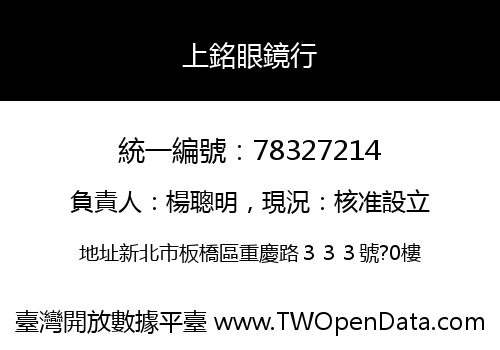 上銘眼鏡行