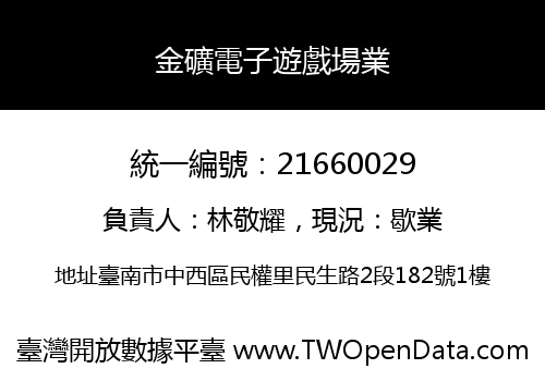 金礦電子遊戲場業