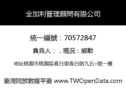 全加利管理顧問有限公司
