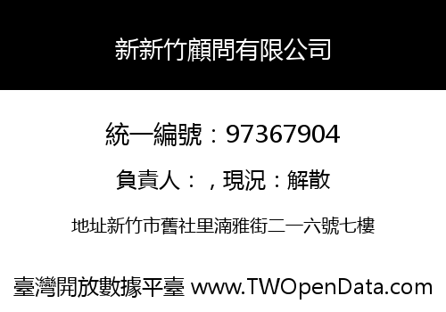 新新竹顧問有限公司