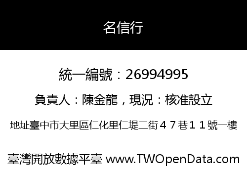 名信行