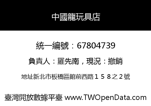 中國龍玩具店