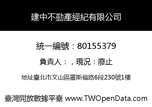 建中不動產經紀有限公司