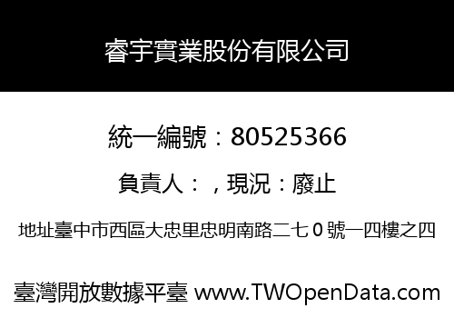 睿宇實業股份有限公司