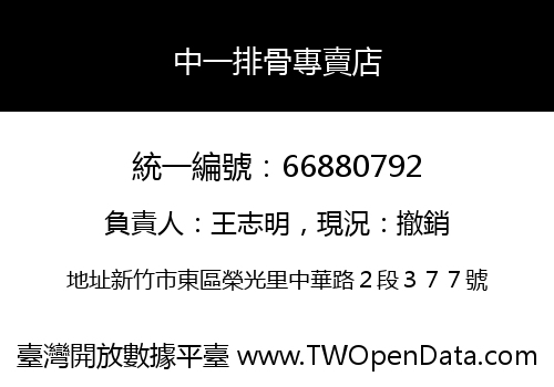 中一排骨專賣店
