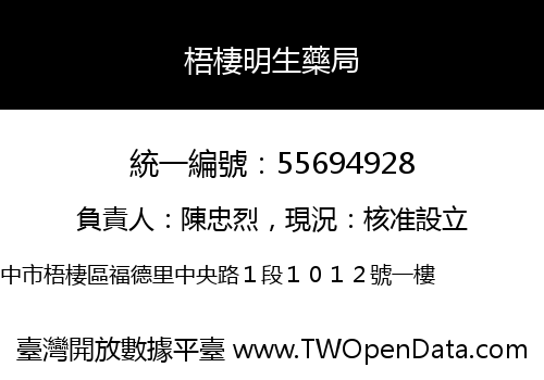梧棲明生藥局