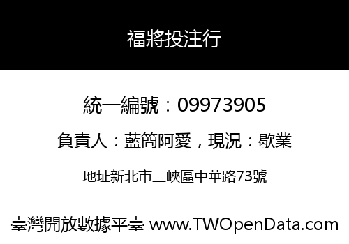 福將投注行
