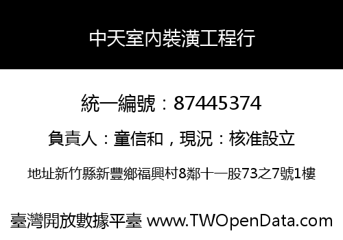 中天室內裝潢工程行