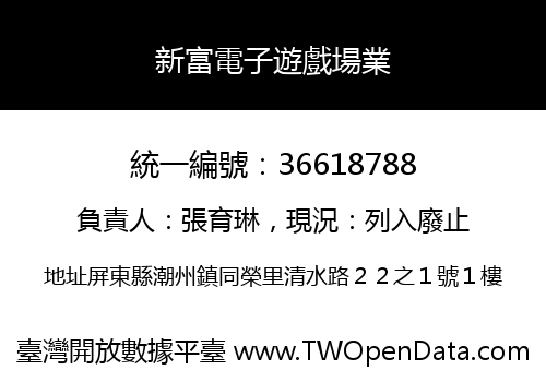新富電子遊戲場業