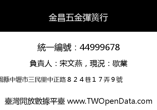 金昌五金彈簧行