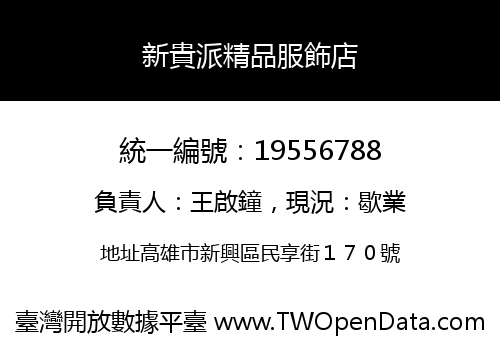 新貴派精品服飾店