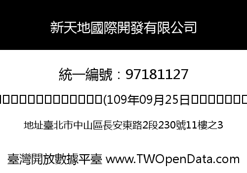 新天地國際開發有限公司