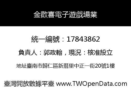 金歡喜電子遊戲場業
