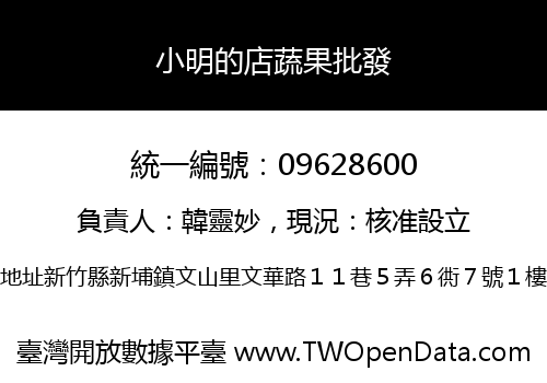 小明的店蔬果批發
