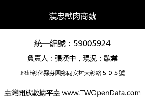 漢忠獸肉商號