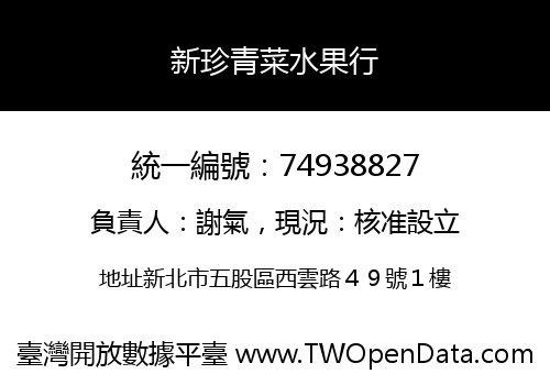新珍青菜水果行