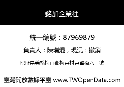 銘加企業社