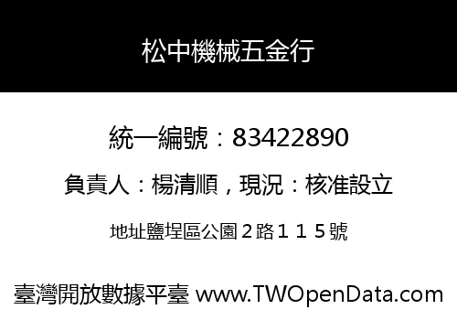 松中機械五金行