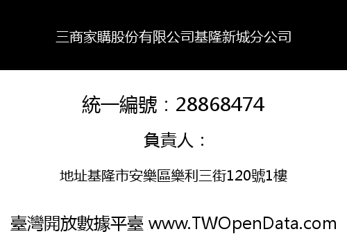 三商家購股份有限公司基隆新城分公司