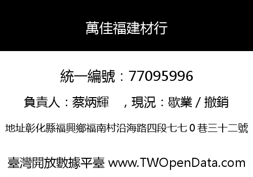 萬佳福建材行
