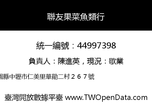 聯友果菜魚類行