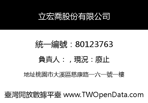 立宏喬股份有限公司