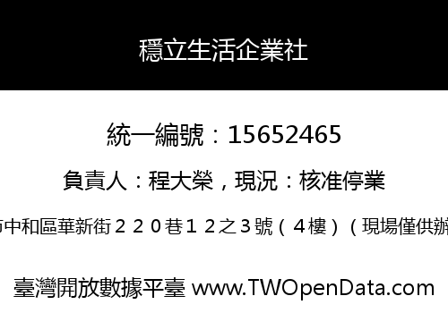 穩立生活企業社